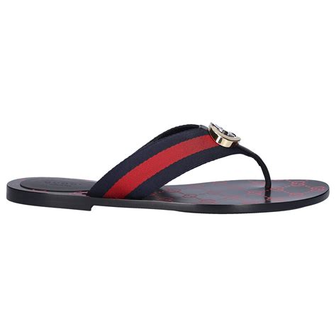 gucci flip flops red white blue|Gucci Flip Flops clearance.